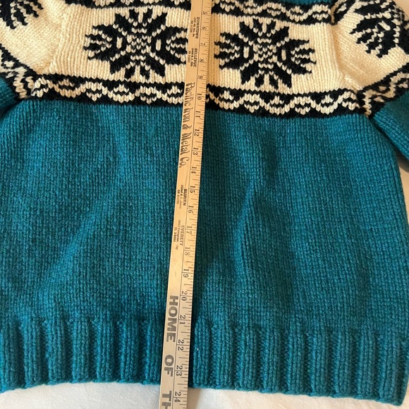Vintage Wool 1960’s Cowichan Sweater women’s M/L - Picture 7 of 11